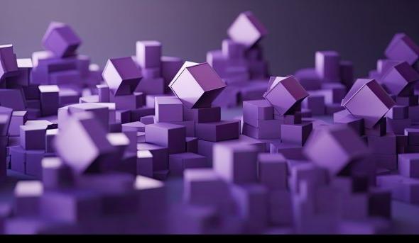 紫色方块，在微软团队的插图